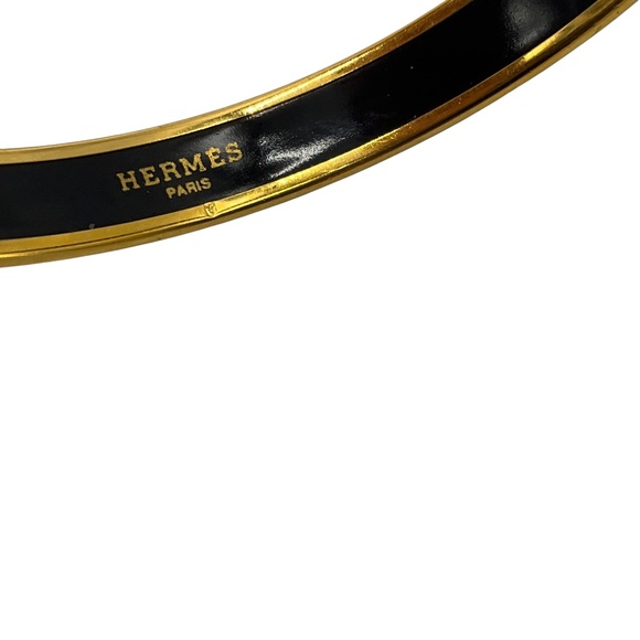 HERMES LIGHT GREEN NARROW PRINTED ROPE ENAMEL BRACELET - Picture 7 of 8